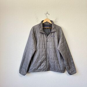 PATAGONIA Nano Puff Jacket Gray Full Zip PrimaLoft Insulated Winter